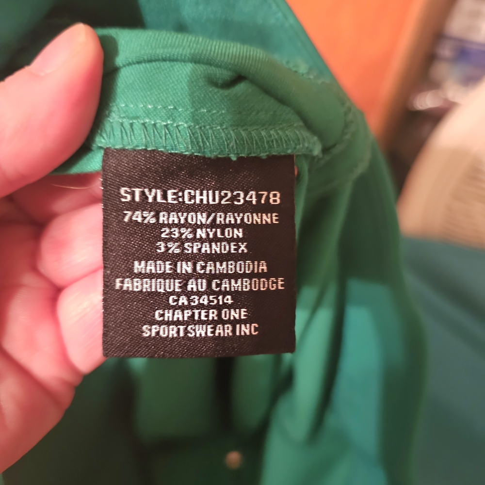 Jules & Leopold Green Pull On Pants Casual - Picture 9 of 11